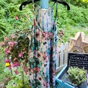 Floral Print Sleeveless Dress Casual‎ Summer Sundress Bohemian Style